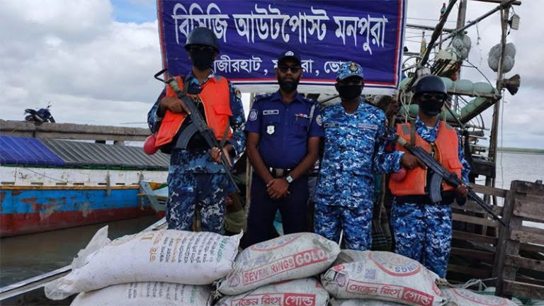Bangladesh Coast Guard Seizes Cement and Fertilizer Bound for Arakan