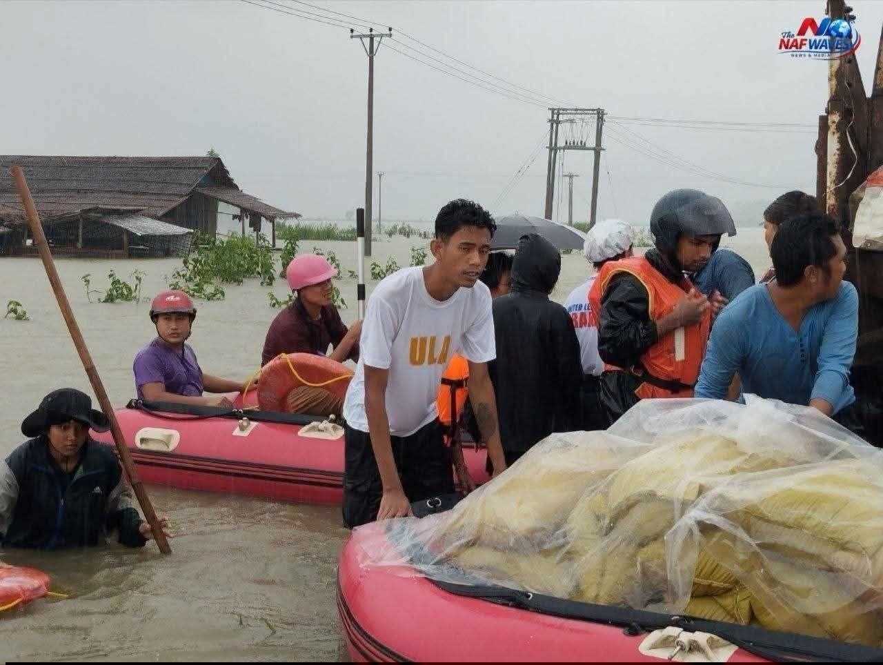 ULA/AA Carries Out Emergency Flood Rescue Operations in Buthidaung